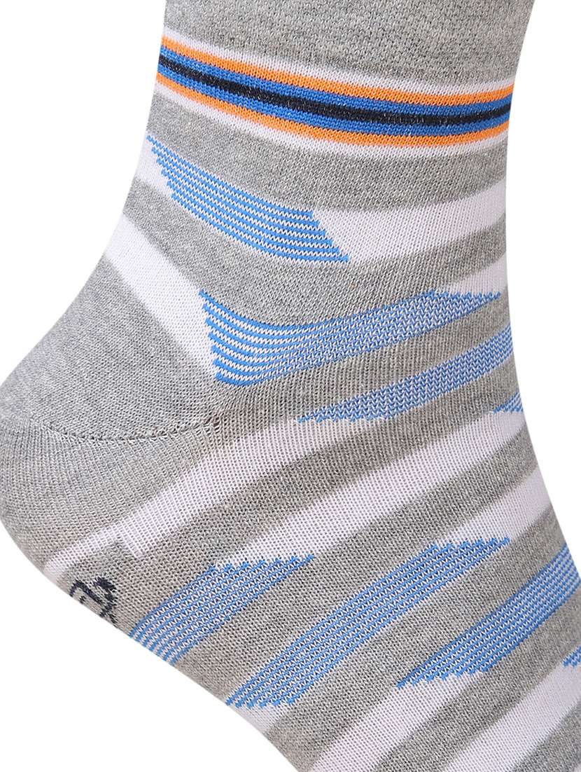 men striped cotton ankle length socks combo - 21587375 -  Standard Image - 4
