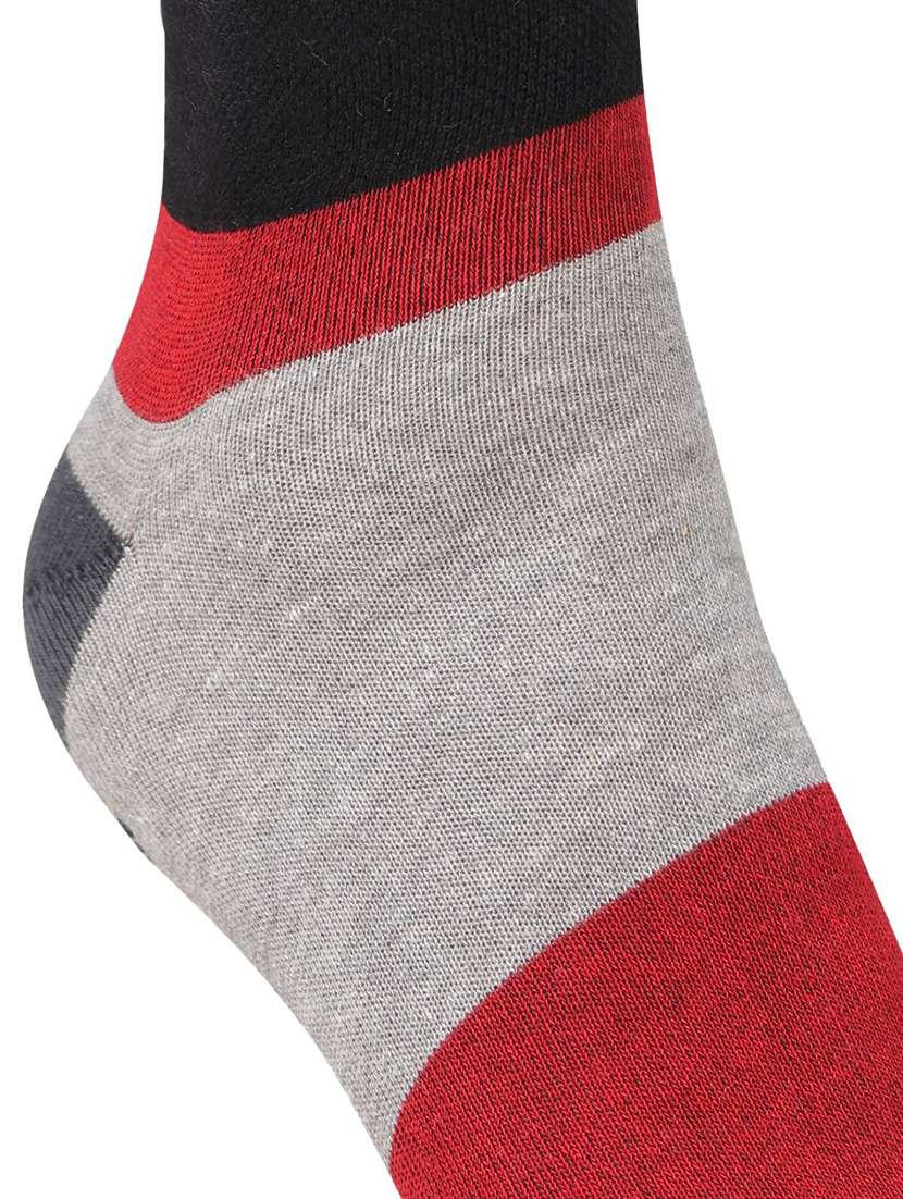 men color block cotton ankle length socks combo - 21587463 -  Standard Image - 4