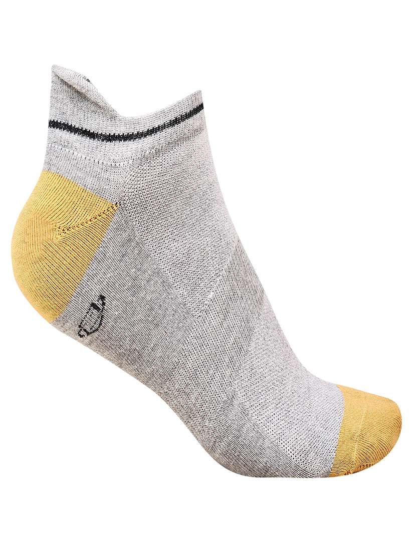 men color block cotton ankle length socks combo - 21587518 -  Standard Image - 1