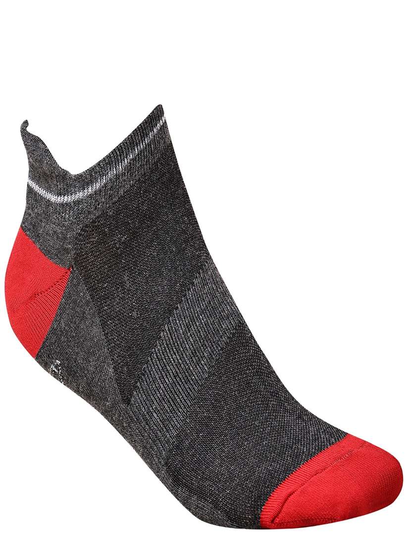 men color block cotton ankle length socks combo - 21587519 -  Standard Image - 1