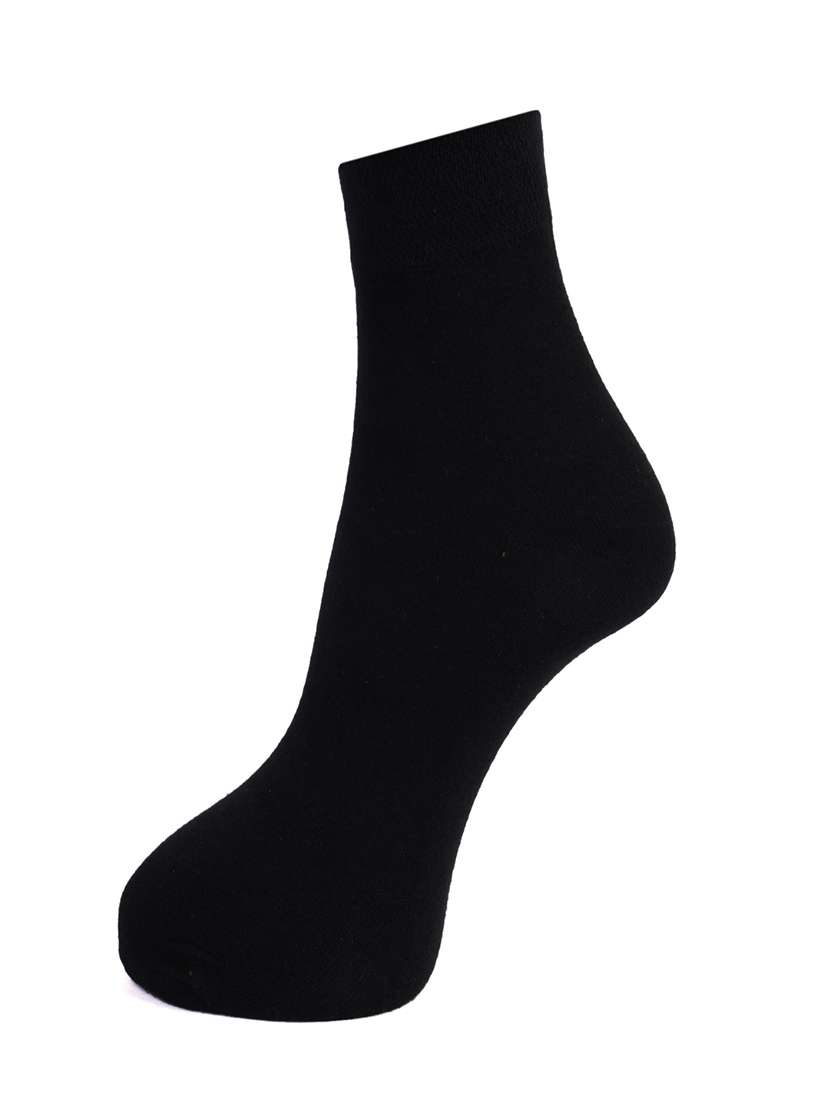 men solid cotton ankle length socks combo - 21587592 -  Standard Image - 1