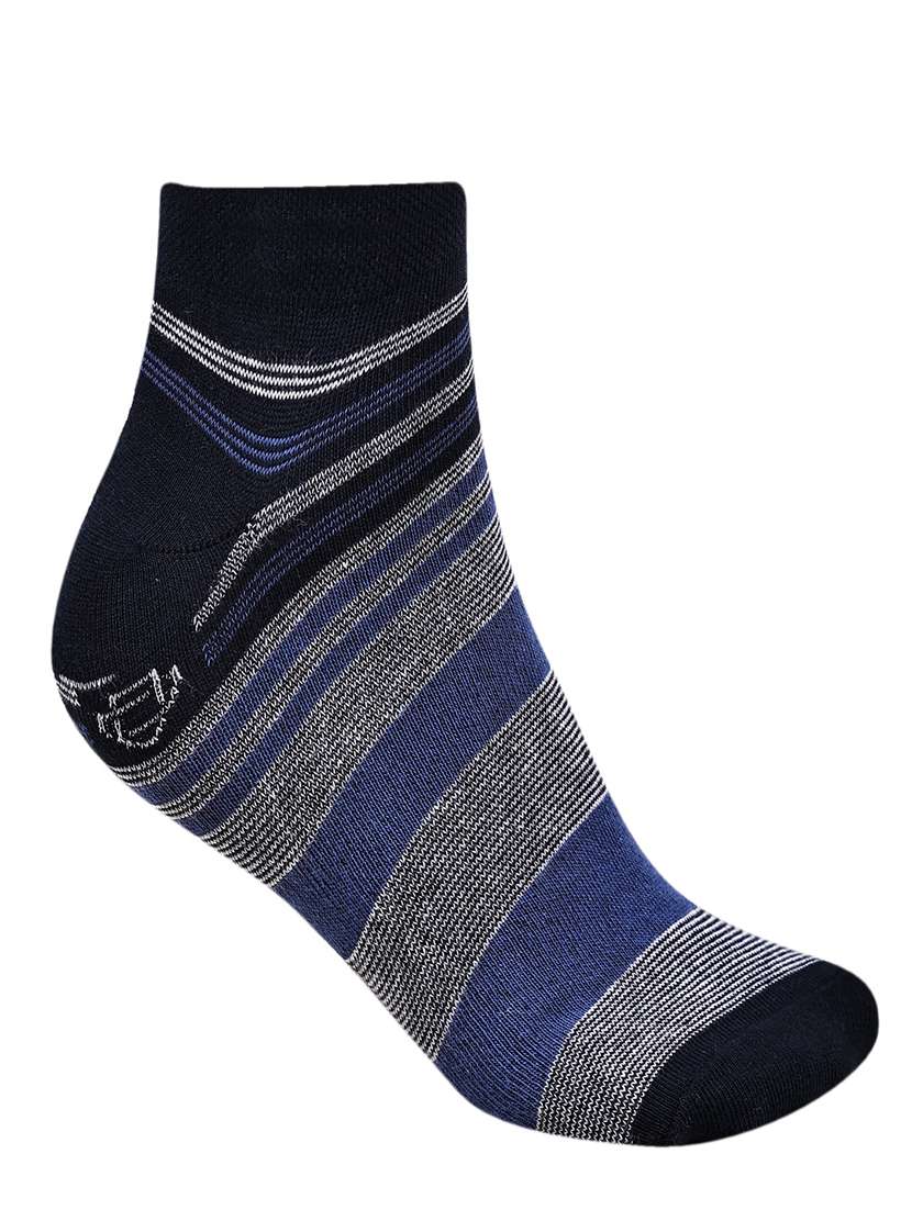 men striped cotton ankle length socks combo - 21587674 -  Standard Image - 1