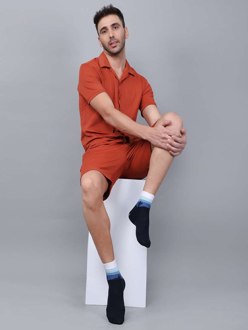 men cotton ankle length socks combo - 21587750 -  Standard Image - 4