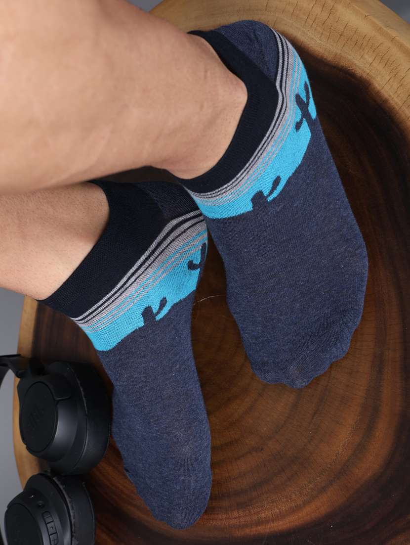 men cotton ankle length socks combo - 21587754 -  Standard Image - 1