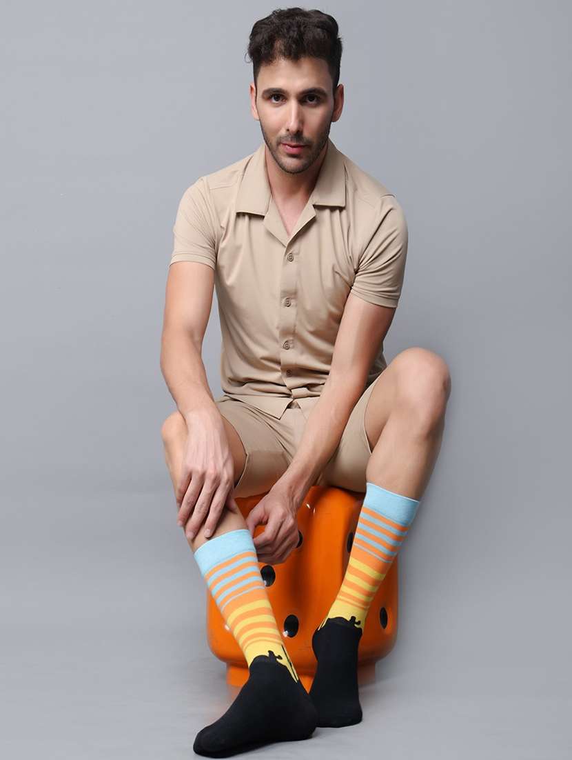 men cotton above ankle length socks combo - 21587756 -  Standard Image - 4