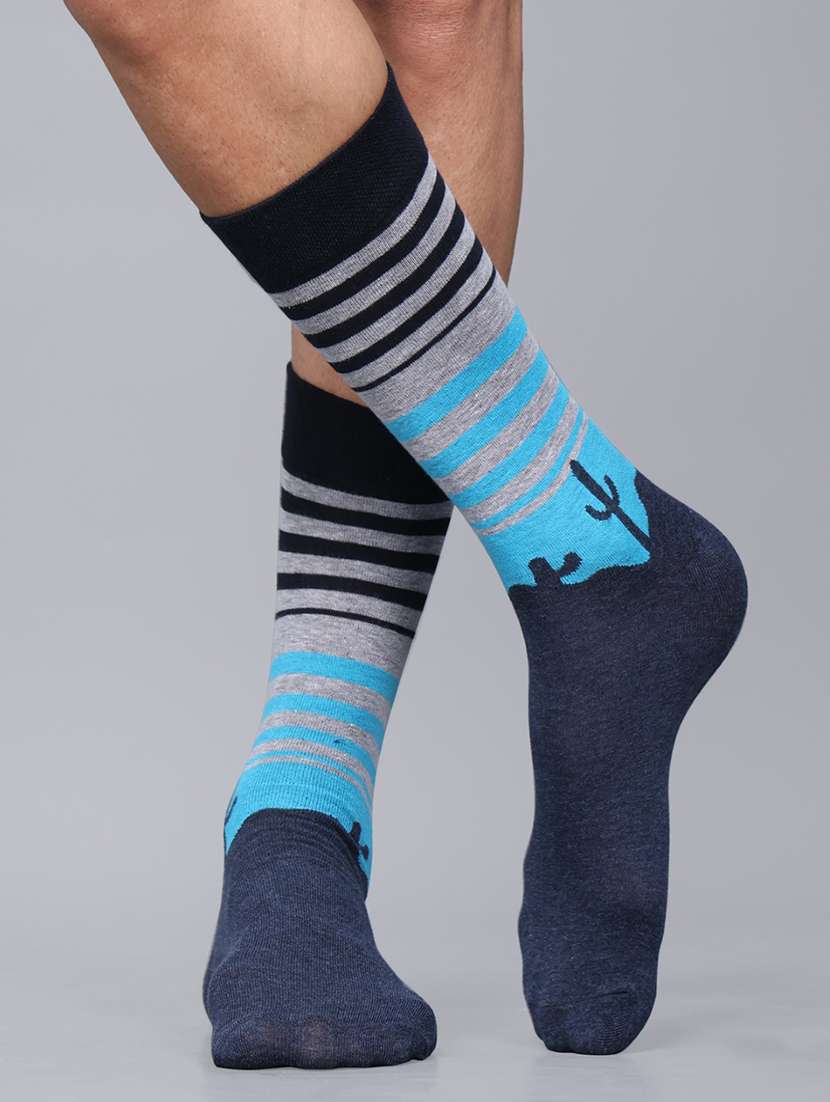 men cotton above ankle length socks combo - 21587761 -  Standard Image - 1