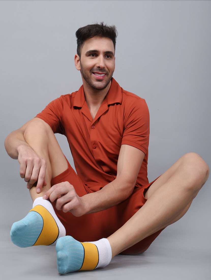 men cotton ankle length socks combo - 21587779 -  Standard Image - 4