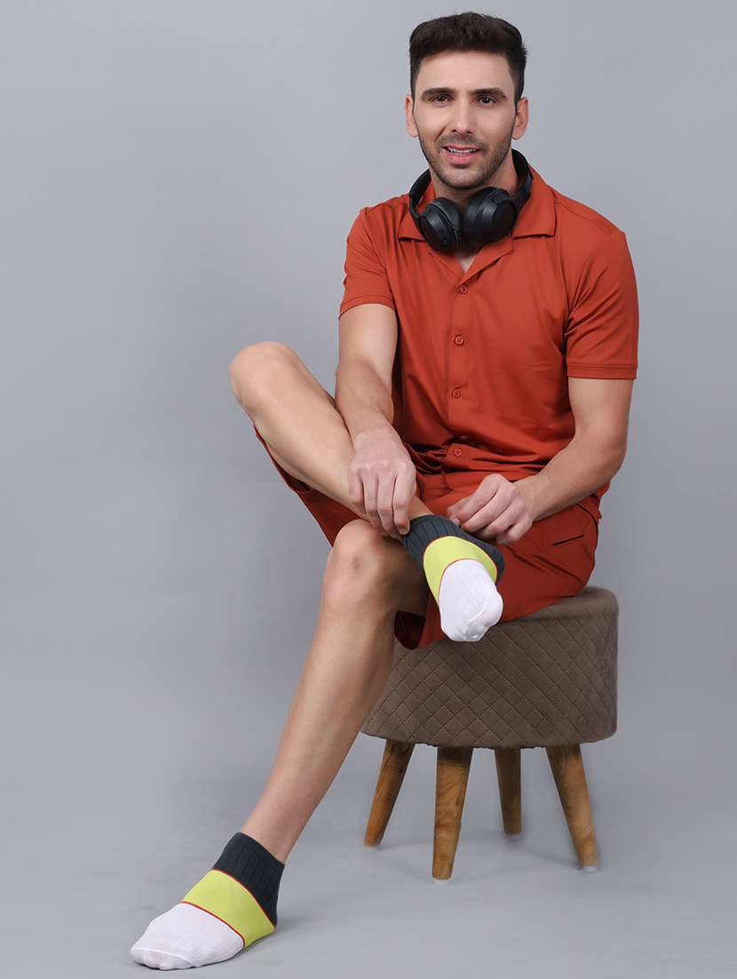 men cotton ankle length socks combo - 21587785 -  Standard Image - 4