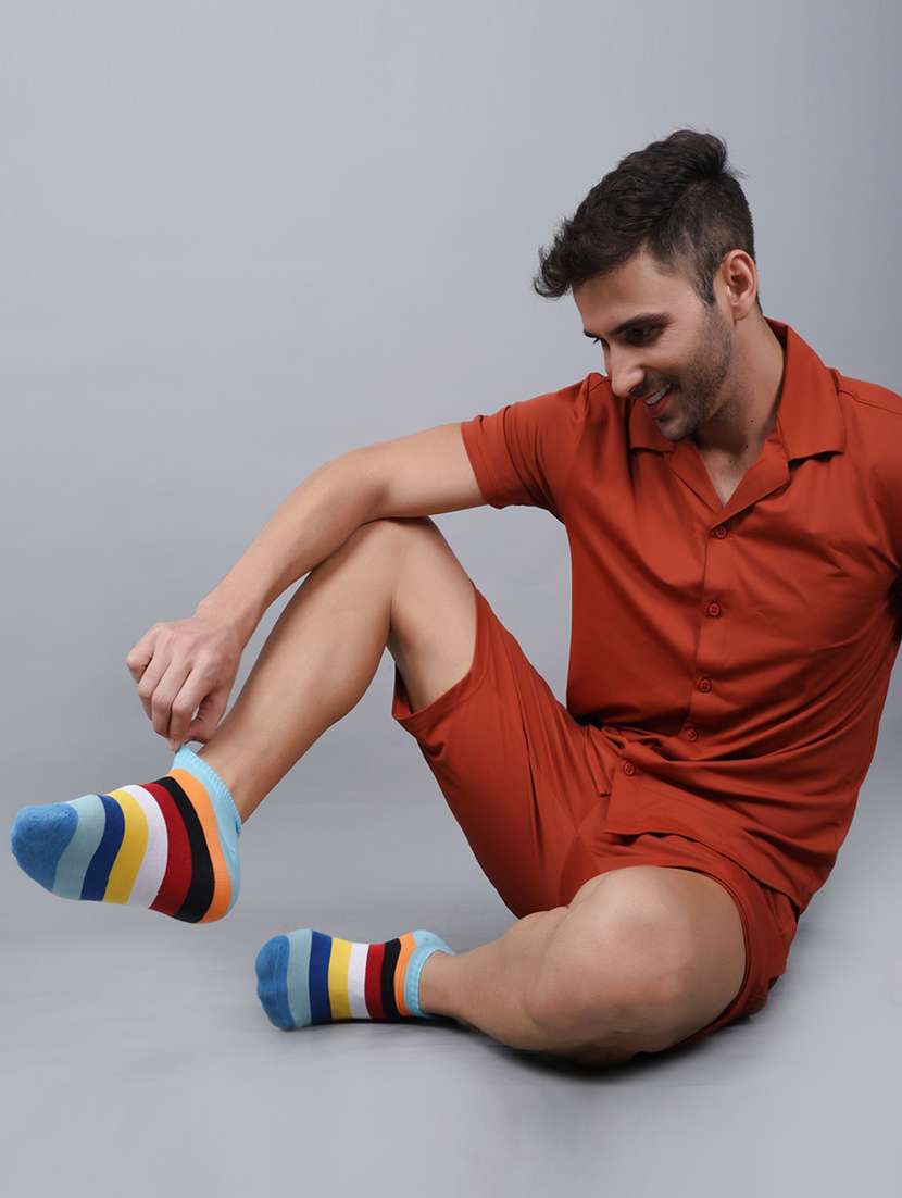 men cotton ankle length socks combo - 21587793 -  Standard Image - 4