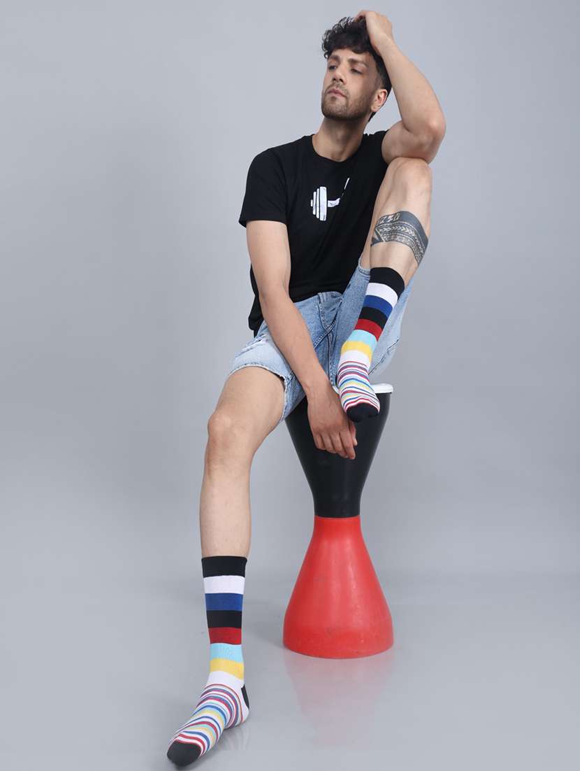 men pack of 3 above ankle length sock - 21587826 -  Standard Image - 4