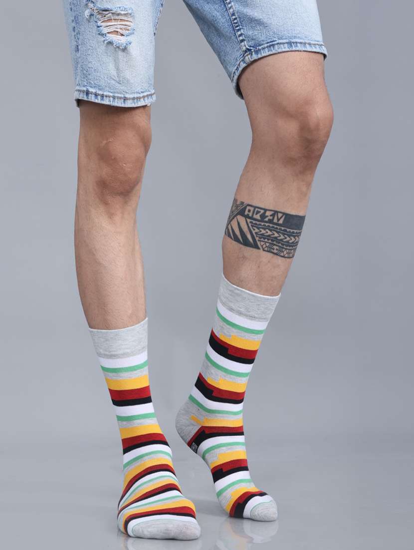 men cotton above ankle length socks combo - 21587850 -  Standard Image - 1