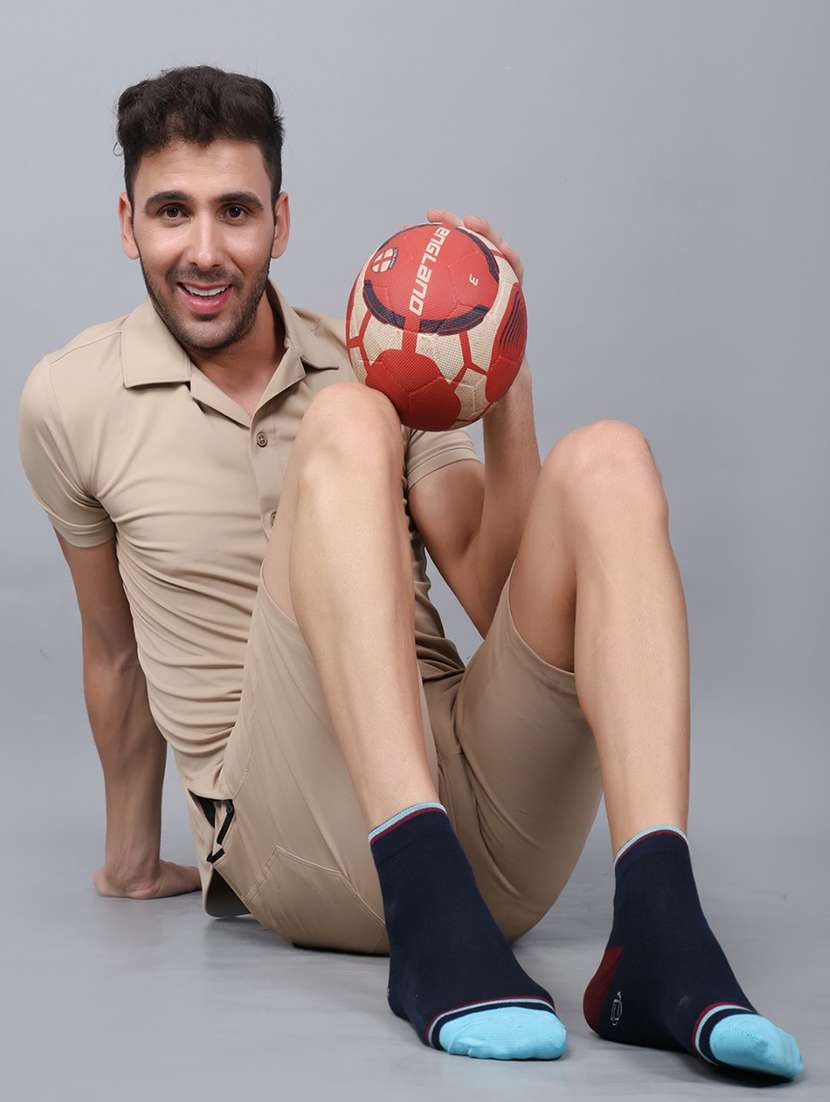 men color block ankle length sock - 21588005 -  Standard Image - 1