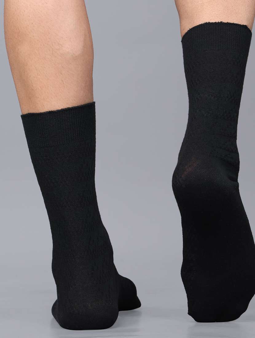 men solid cotton above ankle length socks - 21588108 -  Standard Image - 1