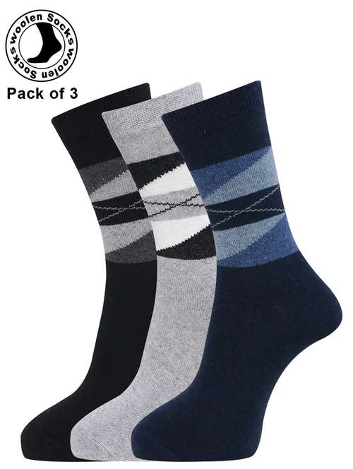 men pack of 3 above ankle length sock - 21588127 -  Standard Image - 0