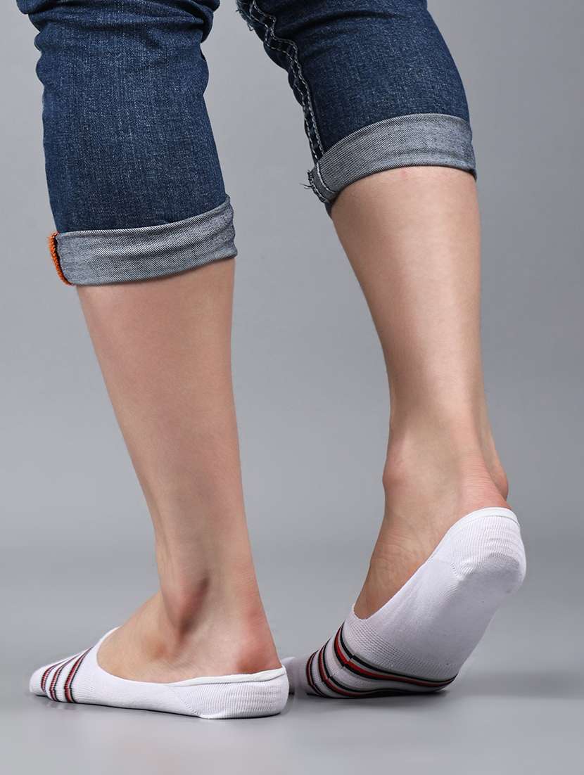 men striped cotton no show socks combo - 21588148 -  Standard Image - 1