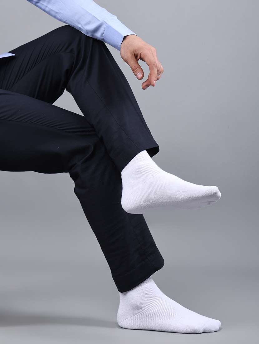 multi colored cotton above ankle length sock - 21588159 -  Standard Image - 4