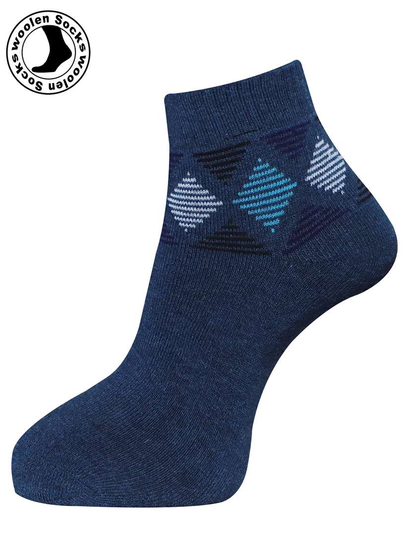 men pack of 3 printed ankle length socks combo - 21588680 -  Standard Image - 1