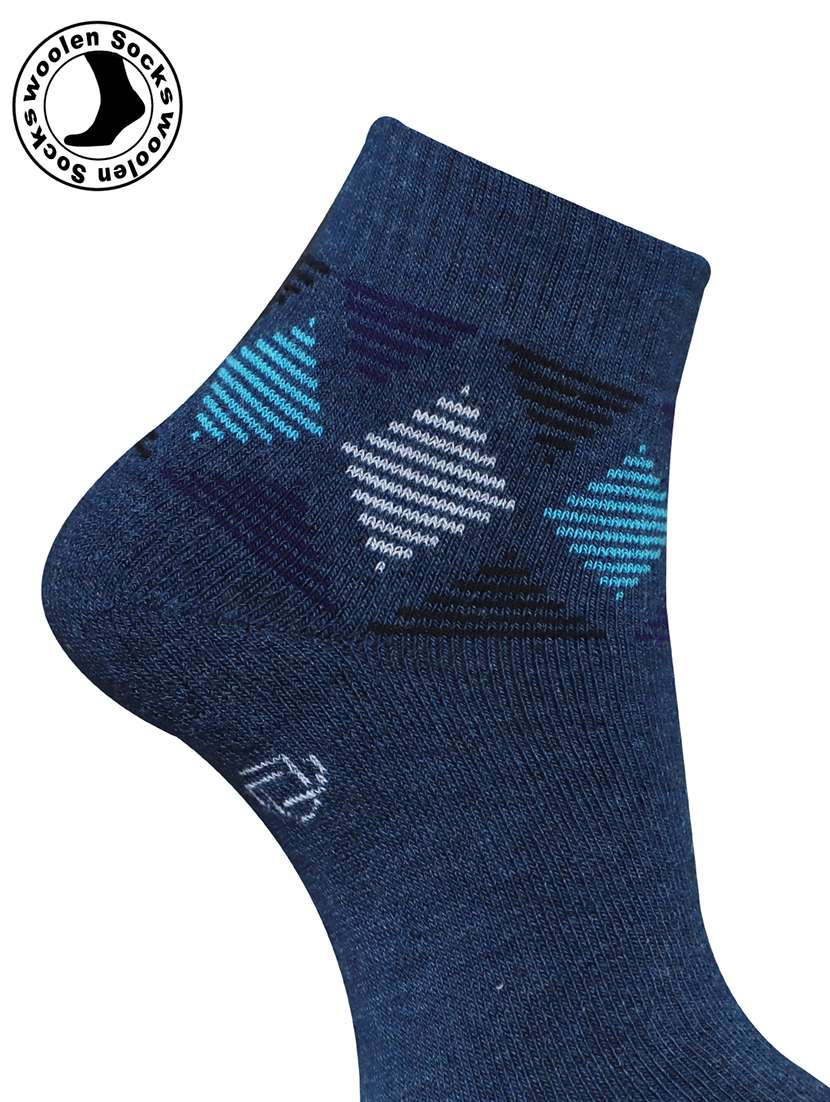 men pack of 3 printed ankle length socks combo - 21588680 -  Standard Image - 4