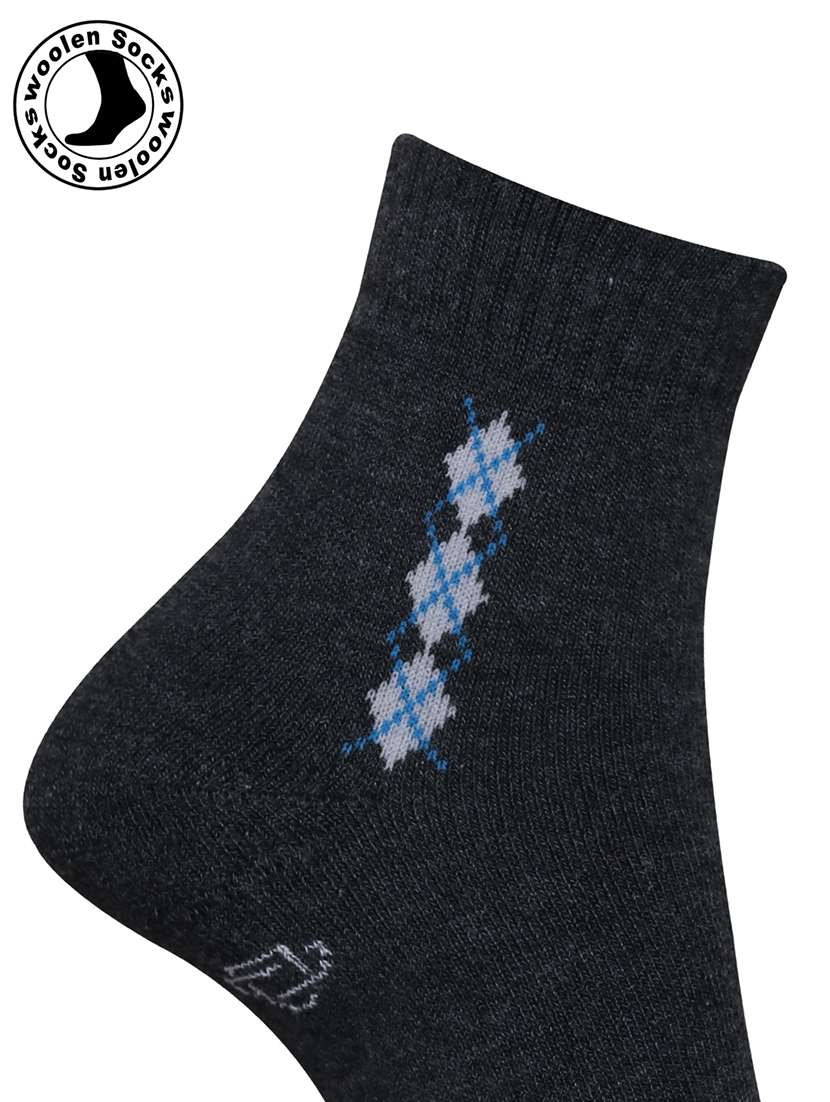 men pack of 3 printed ankle length socks combo - 21588681 -  Standard Image - 4