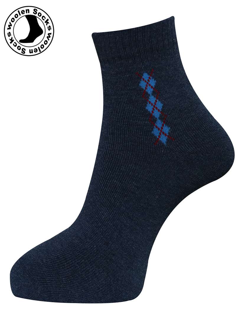 men pack of 3 printed ankle length socks combo - 21588682 -  Standard Image - 1