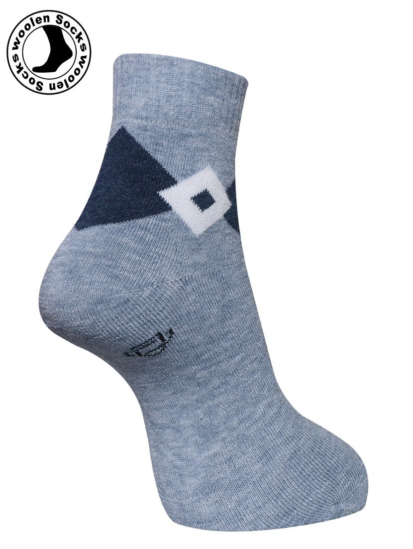 men pack of 3 printed ankle length socks combo - 21588683 -  Standard Image - 1