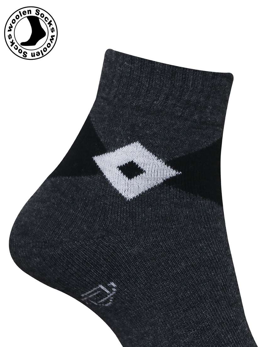 men pack of 3 printed ankle length socks combo - 21588683 -  Standard Image - 4
