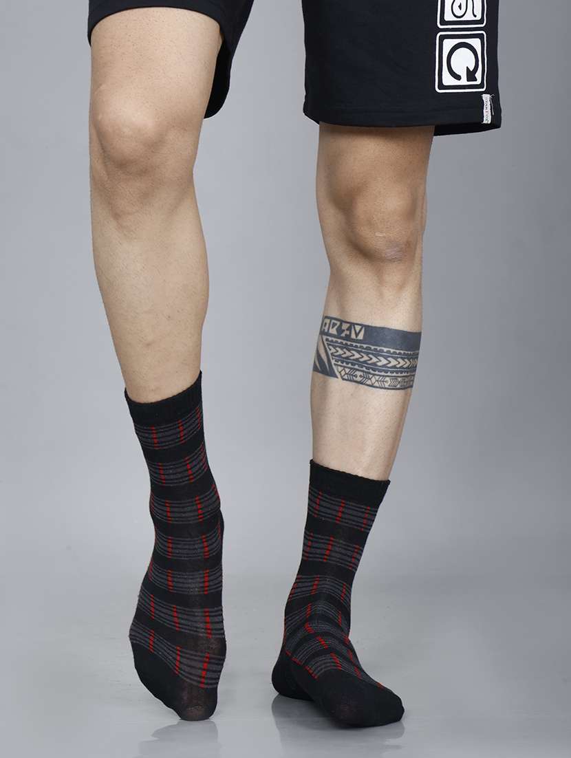 men self design above ankle length socks combo - 21588762 -  Standard Image - 1