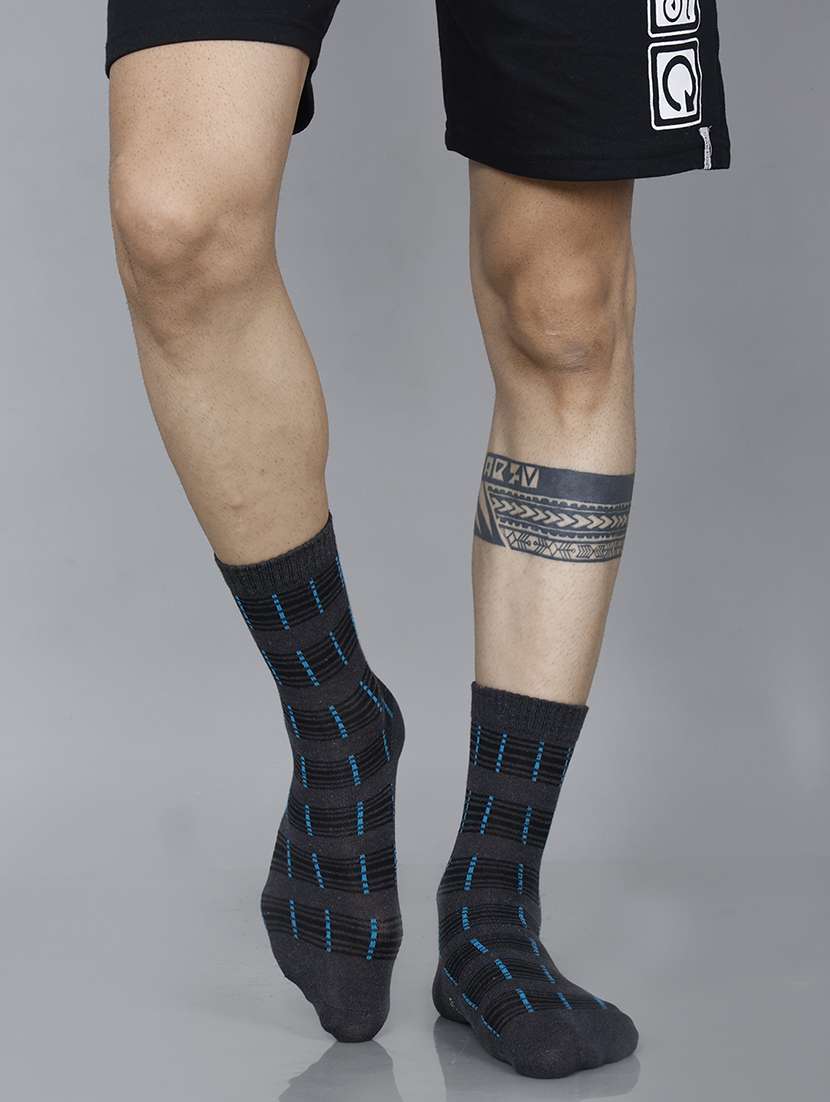 men self design above ankle length socks combo - 21588763 -  Standard Image - 1