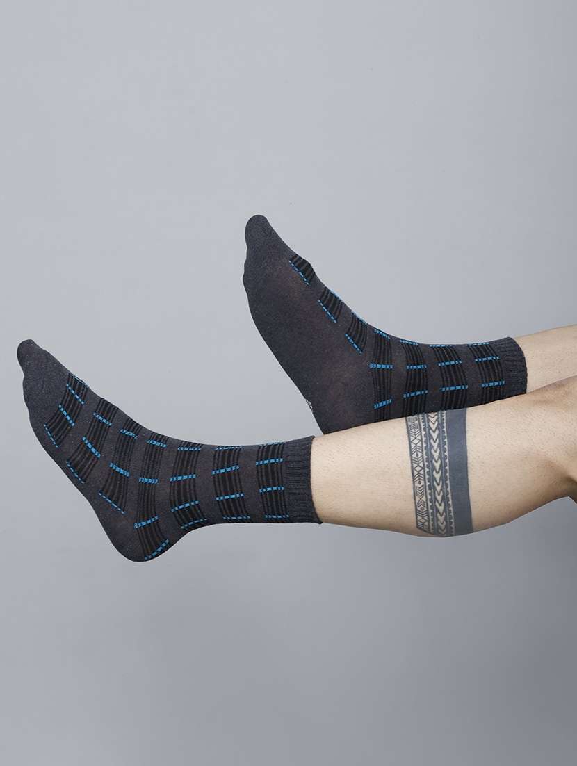 men self design above ankle length socks combo - 21588763 -  Standard Image - 4