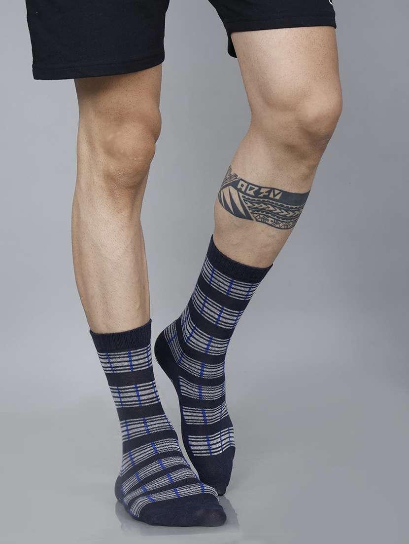 men self design above ankle length socks combo - 21588764 -  Standard Image - 1