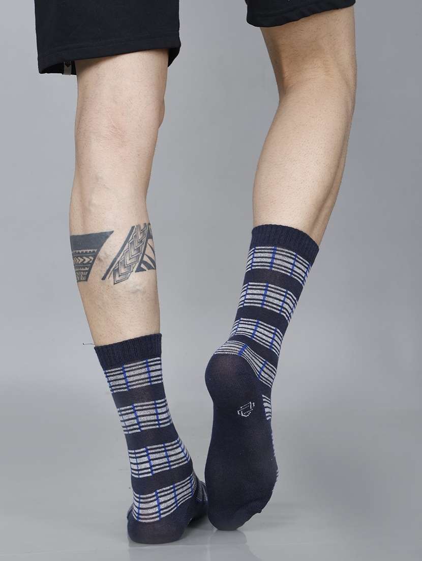 men self design above ankle length socks combo - 21588764 -  Standard Image - 4