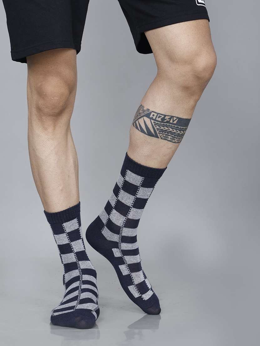 men self design above ankle length socks combo - 21588765 -  Standard Image - 1