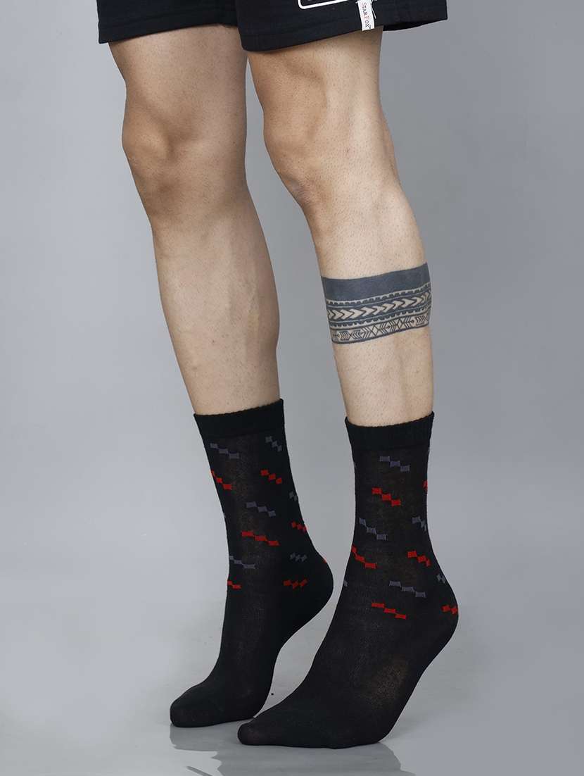 men self design above ankle length socks combo - 21588768 -  Standard Image - 1