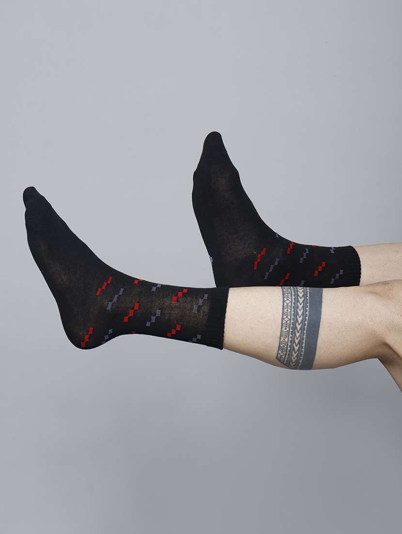men self design above ankle length socks combo - 21588768 -  Standard Image - 4