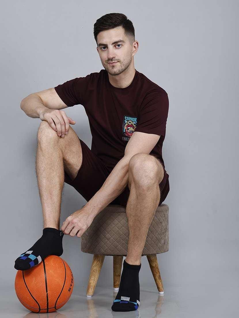 men geometric ankle length sock - 21588772 -  Standard Image - 4