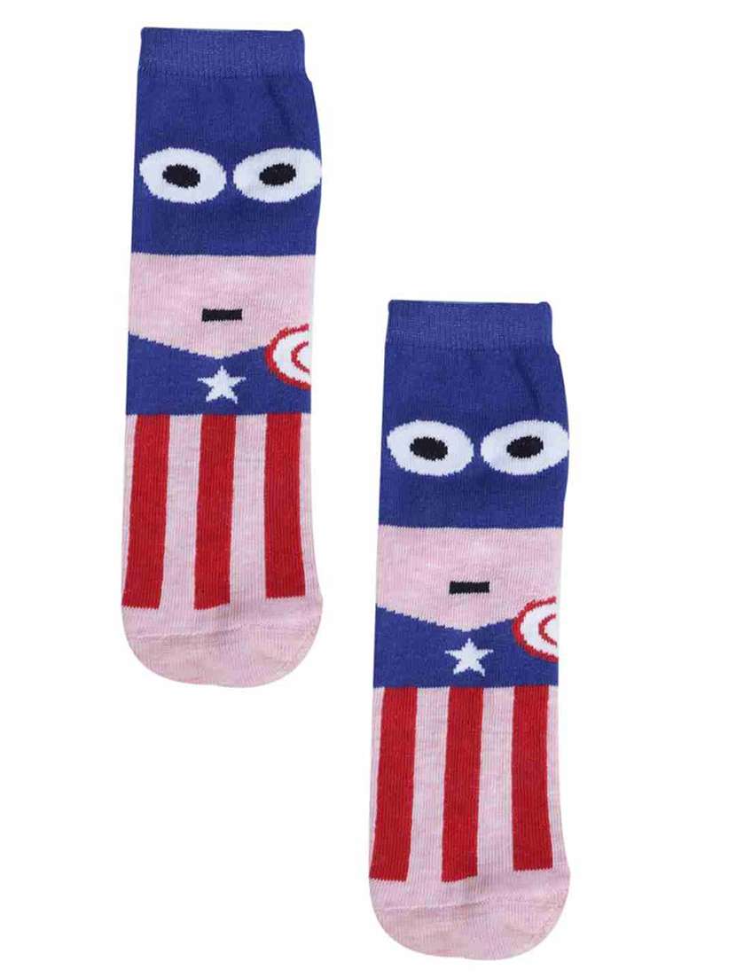 boys printed ankle length socks combo - 21588799 -  Standard Image - 4