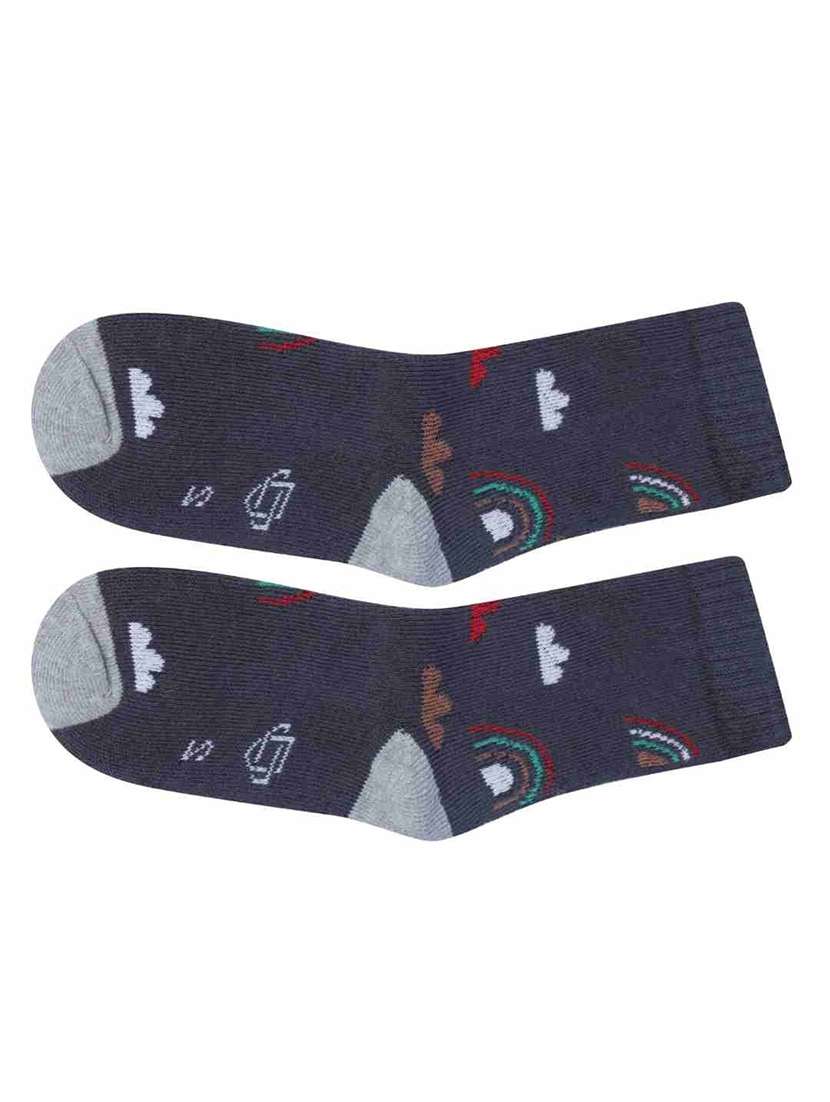boys printed ankle length socks combo - 21588837 -  Standard Image - 1