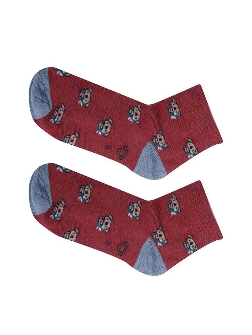 boys printed ankle length socks combo - 21588855 -  Standard Image - 1
