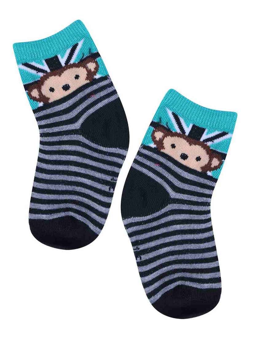 boys printed ankle length socks combo - 21588875 -  Standard Image - 4