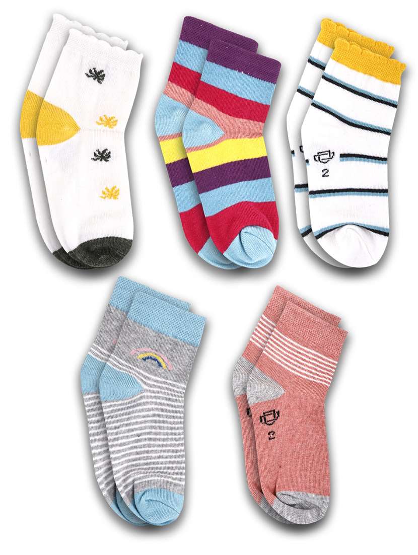 boys pack of 5 ankle length sock