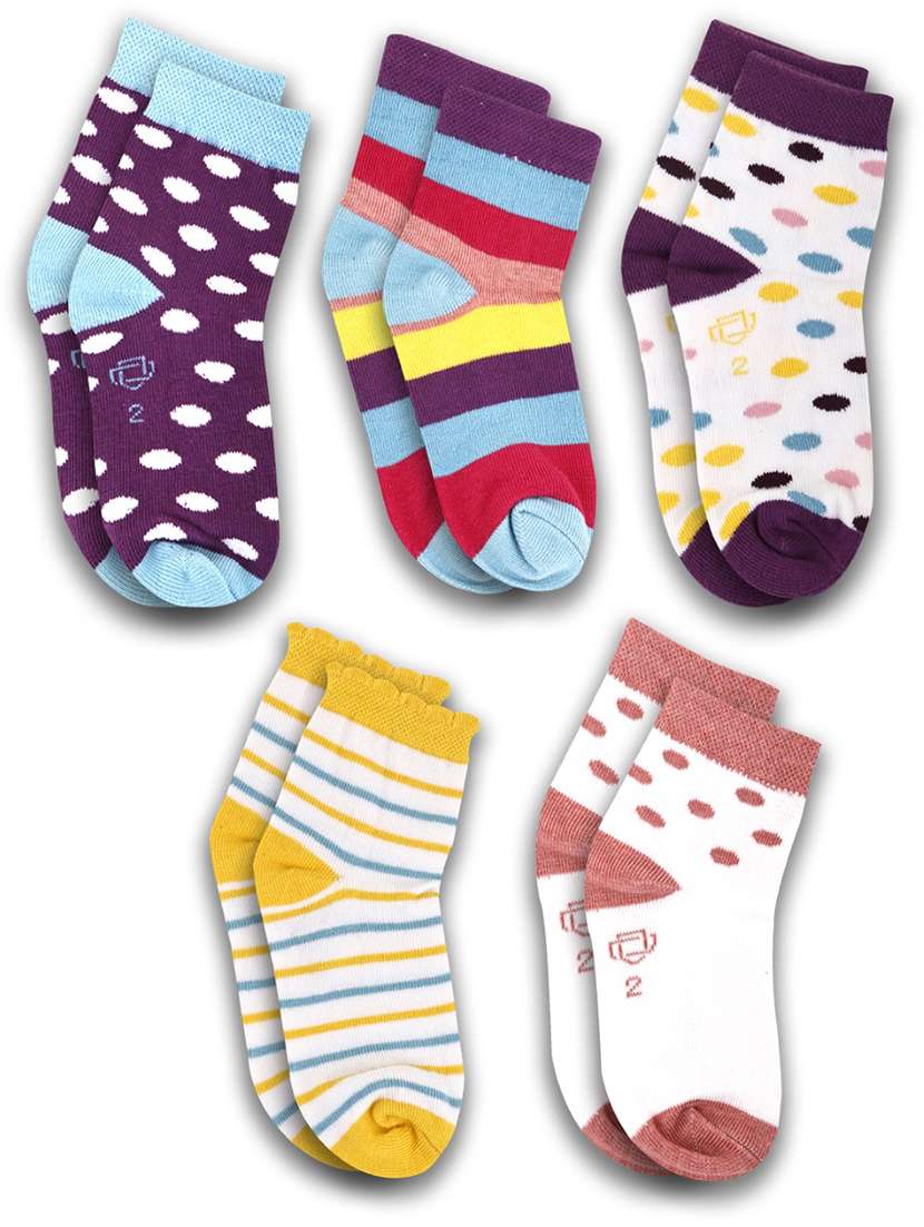 boys pack of 5 ankle length sock