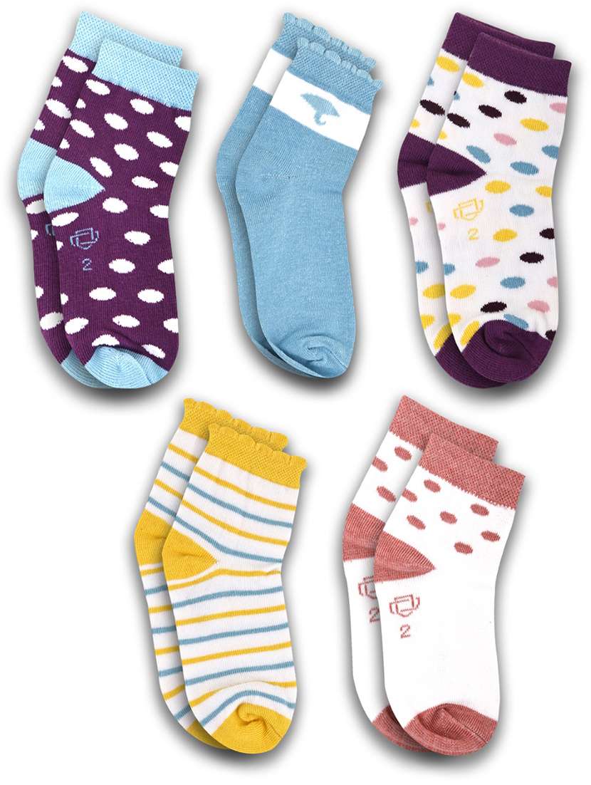 boys pack of 5 above ankle length sock