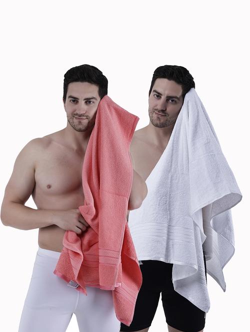 pack of 2 solid ultra-absorbent bath towel for men and women - 21589419 -  Standard Image - 0