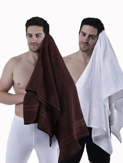 pack of 2 solid ultra-absorbent bath towel for men and women - 21589437 -  Standard Image - 0