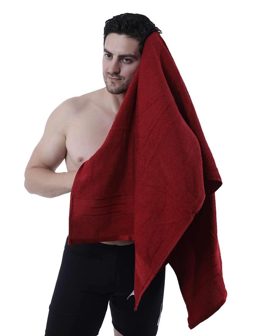 pack of 2 solid ultra-absorbent bath towel for men and women - 21589477 -  Standard Image - 1