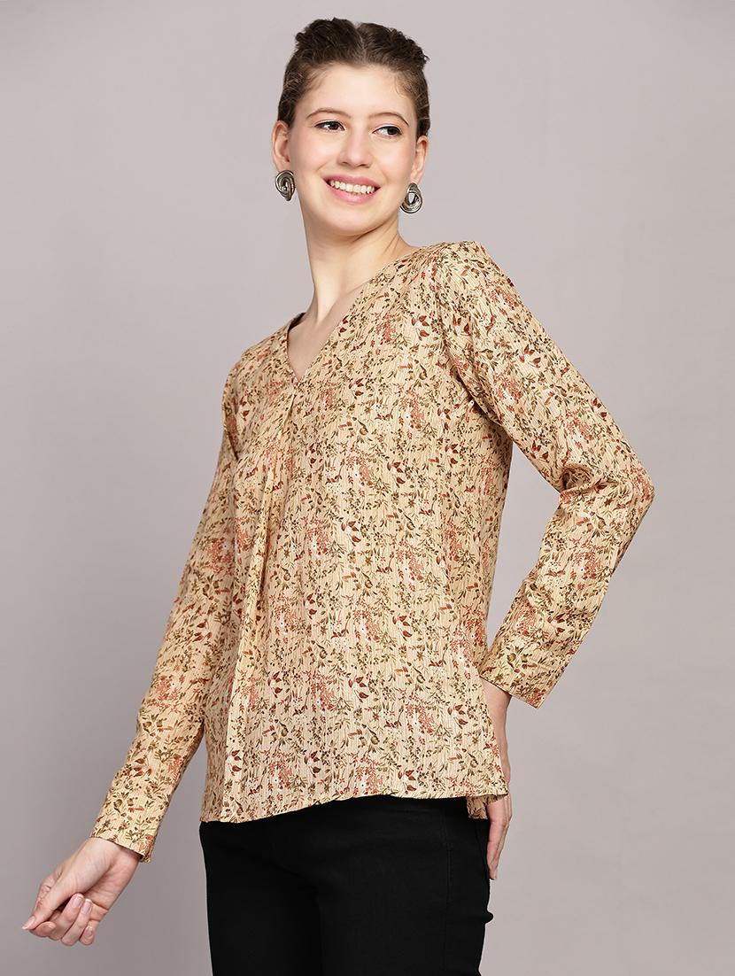 women printed long sleeves top - 21591941 -  Standard Image - 1