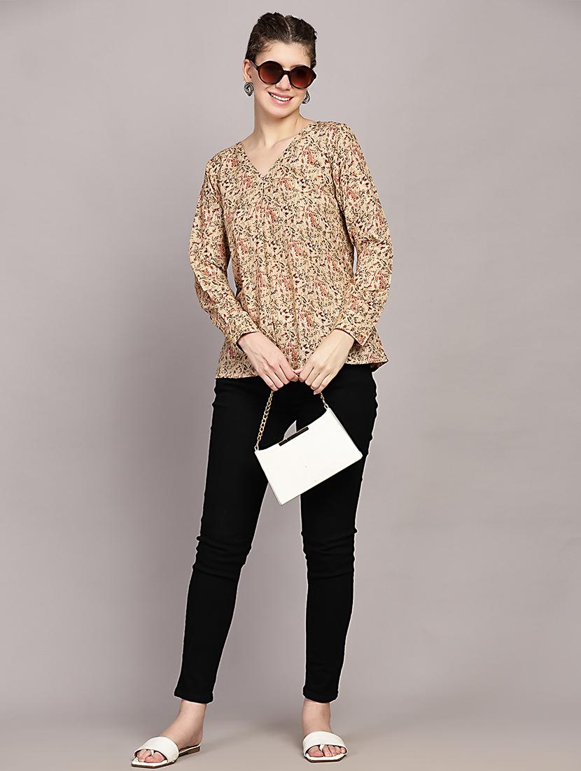 women printed long sleeves top - 21591941 - Standard Image - 4