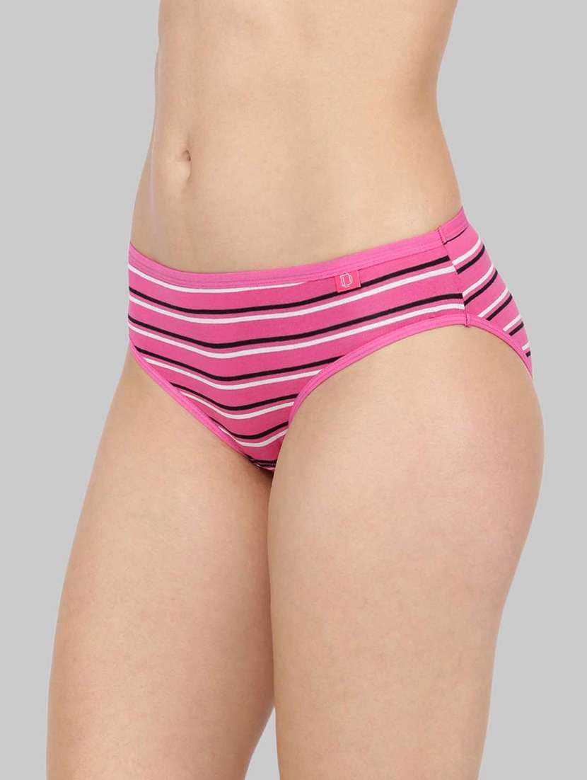 women striped mid rise hipster panty combo - 21592859 -  Standard Image - 1