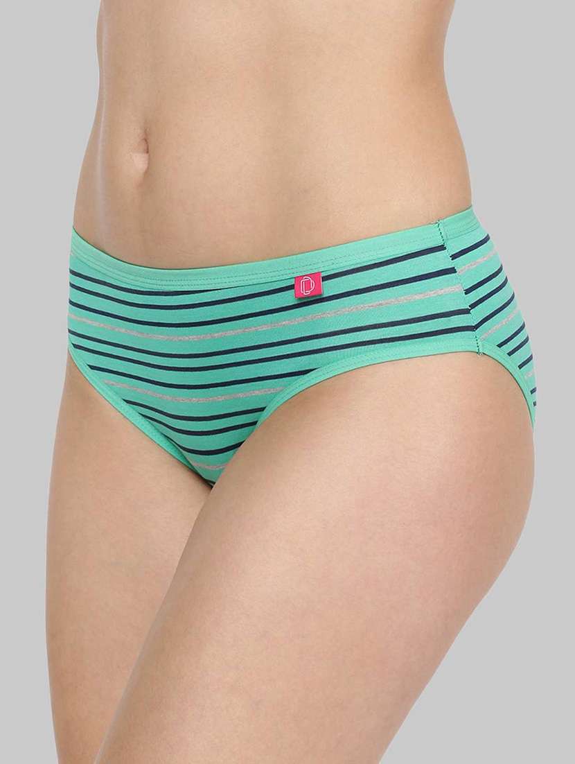 women striped mid rise hipster panty combo - 21592859 -  Standard Image - 4