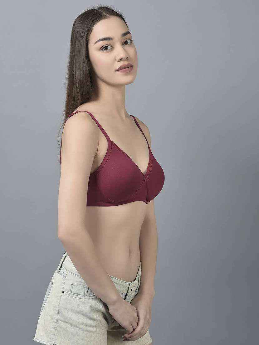 women solid full coverage everyday bra combo - 21592940 -  Standard Image - 1